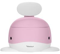 Kindsgut - Orinal para bebés, diseño de ballena infantil y colores sutiles, entrenamiento para ir al baño,rosa pálido
