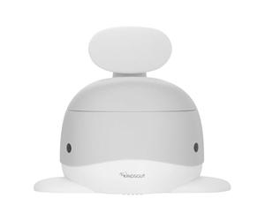 Kindsgut - Orinal para bebés, diseño de ballena infantil y colores sutiles, entrenamiento para ir al baño,gris claro