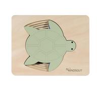 Kindsgut Puzle de Madera por Capas, Tortuga, 5 Piezas