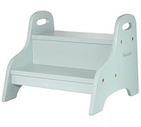Kindsgut - Taburete Escalonado de Madera, 2 peldaños Ideal para niños, Colores discretos, Materiales ecológicos y sin sustancias nocivas, Aquamarine