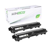 Kineco 2 Cartuchos de tóner compatibles para Brother TN-241 TN241 para Brother MFC-9142CDN, Brother DCP-9022CDW, MFC-9342CDW, MFC-9332CDW, HL-3150CDW, HL-3170CDW - TN-241BK - Negro Cada 2.500 páginas