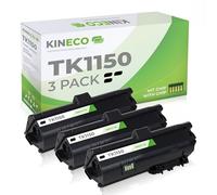 Kineco 3 tóneres compatibles con Kyocera TK-1150 para Kyocera Ecosys P2235dn P2235dw M2135 M2635 M2735-3.000 páginas Cada una