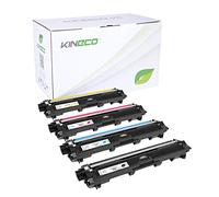 Kineco Tóner 4 Compatible para Brother TN-241 TN-245 para Brother MFC-9142CDN 9342CDW 9332CDW DCP-9022CDW HL-3150CDW - TN-241BK TN-245C TN-245M TN-245Y - Negro 2500 páginas, Color 2200