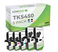Kineco Tóner TK5450 compatible con Kyocera ECOSYS MA2600cwfx MA2600cfx PA2600cwx PA2600cx MA2600cwfx Plus MA2600cfx Plus PA2600cwx Plus PA2600cx Plus (juego de 5 unidades, negro, cian, magenta y