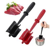 Kinesgsg 2 Piezas Picador de Carne Manual, Multifuncional Resistente al Calor Picadora de Carne, Trituradora de Alimentos, Ctrituradora de Carnes, para Carnes, Patatas, Hamburguesas