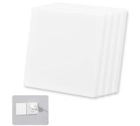 Kinesgsg 4 Pcs Placa de Cubierta Ciega,8.6X8.6CM,Tapas de Enchufe Empotrado | Cubrir Imperfecciones, Enchufe Cables Pared Tapa Ciega, para Enchufes o Interruptores no Utilizados