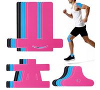 Kinesiotape, 18Pcs Cinta de Kinesiología, Transpirable Cinta Kinesiológica, Venda Neuromuscular Adhesiva, Kinesiotapes para Hombros, Rodilla, Codo, Tobillo