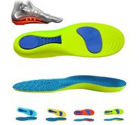 Kinetic Insoles, 2025 New Comfort Kineticinsoles, Orthotic Insoles Arch Support for Men & Women, Shock Absorption Breathable Insole for Flat Feet (Green,39-40)