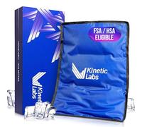 Kinetic Labs - Paquete de hielo grande para aliviar el dolor de espalda (11 x 14.5) - Elegible para HSA FSA - Paquete de gel de hielo para espalda, hombros, rodilla, cadera - Regalos para mamá, papá
