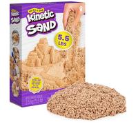 Kinetic Sand 2,5 kg. Arena cinética mágica original de Suecia, color marrón natural, conocida en jardines de infancia, ideal para juegos creativos en interiores, para niños a partir de 3 años