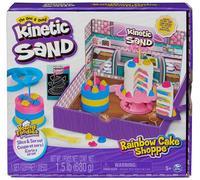 Kinetic Sand Arena MÁGICA - Rainbow Cake Shoppe - 680g de Arena Amarilla, Rosa, Azul y Blanca Aroma a Vainilla - Kit Manualidades Niños Juguetes Sensoriales - 6068029 - Juguetes Niños 5 Años +