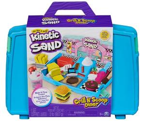 Kinetic Sand Barra de Hamburguesas y Helado