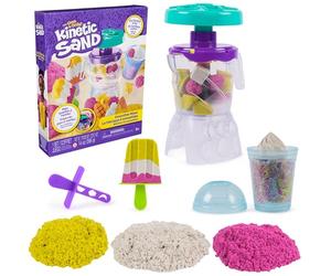 Kinetic Sand Batidora Smoothies Arena Magica 396g Moldes y Herramientas | Batidora para crear smoothies y polos con 396 g de arena mágica, moldes y herramientas. Kit Manualidades para niños +5 años.
