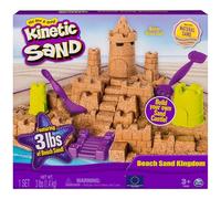 Kinetic Sand Beach Sand Kingdom Playset con 3 libras de arena de playa, para edades de 3 años en adelante
