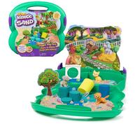 Kinetic Sand Dog Park - Maleta con arena de 680 g, 3 perros, 2 herramientas de arena y accesorios, a partir de 3 años