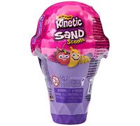 Kinetic Sand Fantasía Scents, Cono de Helado de 113 g con 2 Colores perfumado Totalmente Natural (Varios Modelos Disponibles), Morado, Talla única (Spin Master 6058757)