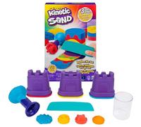 Spin Master – Arena cinética Kinetic Sand Arcoíris Color Mezcla – Juego con 3 accesorios