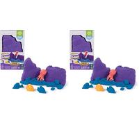 Kinetic Sand - KIT ARENA MÁGICA ARRECIFE DE CORAL - 227 g de arena mágica azul + herramientas - Juegos Infantiles - 6069783 - Manualidades niños - Juguetes Niños 3 Años + (Paquete de 2)