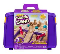 KINETIC SAND - ARENA MÁGICA - MALETÍN DE ACTIVIDADES - 907g de Arena y Caja de Arena Plegable - Kit Manualidades Niños - 6037447 - Juguetes Niños 3 Años +