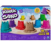 Kinetic Sand - Pack 10 Castillos de 127 g de Arena Mágica de Colores para Mezclar, Moldear y Crear - Kit Manualidades Niños - 6052995 - Juguetes Niños 3 Años +