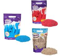 Kinetic Sand - Pack 3 Arena Mágica 907g: Azul-Roja-Marrón | Arena Kinetica 3+ años