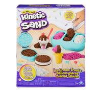 Kinetic Sand SABLE MÁGICA - Estuche de delicias de hielo 454 G + 6 herramientas - Crea diferentes formas hipnotizantes con esta arena mágica como pasta para modelar - Juguete infantil de 3 años y +