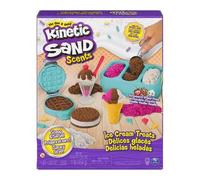 Kinetic Sand - Set DELICIAS HELADAS: 454 g de Arena Mágica de 3 Aromas y 6 Herramientas - Kit Manualidades Niños - Juguetes Niños 3 Años + Arena Kinetica
