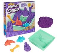 Kinetic Sand - Set Sandbox: con Arenero 454 G De Arena Magica Morada Y 4 Accesorios | Kit Manualidades Niños 3 Años O Más | Juguetes Niños 3 Años