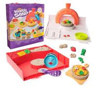 Kinetic Sand Spin Master, SquishPizza HU | Squish & Watch Pizza Magically Rise, incluye 1 libra de arena y 5 herramientas, juego imaginativo abierto