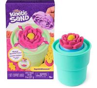 Kinetic Sand Squish Blossom Flor Que Florece Arena Con Maceta Y Moldes Incluidos