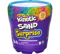 Kinetic Sand, Tarros con sorpresa, juego de 113 g de arena de colores, para niños a partir de 3 años