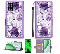 Kinetijy Funda Compatible para Doogee N40 Pro Funda Case Carcasa Soporte [con lámina Protectora HD de dureza 9H] [Bloqueo RFID][Efecto Luminoso Oscuro] LPT-ZSH