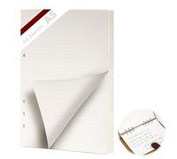 KINETOX 1 Pack Recambio Agenda A5 6 Anillas 60 Hojas Punteado