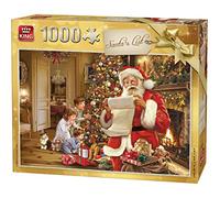 King International Rompecabezas de 1000 Piezas con diseño de Lista de Papá Noel, Color, 68x49 cm (5767)