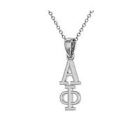KING Alpha Phi - Collar de Plata de Ley (45,7 cm)