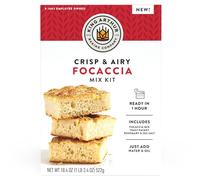 King Arthur Baking Company Crisp & Airy Focaccia Mix Kit de 18.5 onzas, mezcla para hornear, listo en 1 hora