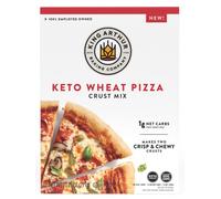 King Arthur Mezcla de masa de pizza Keto para hornear, 0.04 onzas de carbohidratos netos por porción, baja en carbohidratos y apta para dieta cetogénica, 291 g