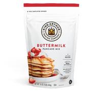 King Arthur Mezcla de suero de mantequilla y panqueques sin OGM, certificado Kosher, 473 ml