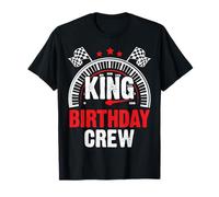 King Birthday Crew Racing Fun Celebraciones de controladores Camiseta