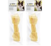 King Bone Croci - Bocadillo de recompensa para Perros de Piel de Vaca Natural, 15 cm - 60 g (Paquete de 2)
