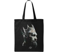 King Boxing Champ Champion Box Crown Sports Lucha Artes Marciales Natural Ecológico Bolsa de algodón negro, Black, Talla única