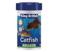 King British - Pellets para Bagres 60g: Alimento Completo hundible con multivitaminas para bagres y Otros Peces Tropicales de Fondo