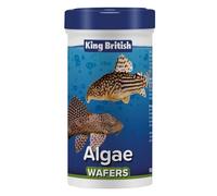 King British - Wafers de Algas 100g: Alimento Completo hundible con multivitaminas e Ingredientes Naturales para Peces de Fondo como los bagres y los Peces Que comen Algas