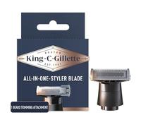 King C. Gillette All-in-One Styler Beard Trimmer Razor Refill with 4-Directional Metal Razor Blades, 1 Cartridge