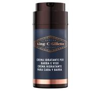 King C. Gillette - Crema hidratante facial para hombre y barba, cuidado de barba, con vitamina B, 1 paquete de 100 ml, ideal para barba de hombre, idea de regalo para hombre
