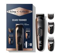King C. Gillette Kit de Recortadora de Barba Inalámbrica para Hombre con Hojas Siempre Afiladas Y 3 Peines Intercambiables, Máquinilla de Afeitar