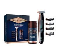 King C. Gillette Kit De Regalo Stubble, Incluye Recortadora De Barba Style Master, 4 Peines Y Crema Hidratante Para Rostro Y Barba De 3 Días