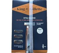 King C. Gillette Style Master - Recortadora de barba para hombre con tecnología CenterCut para recortar, afeitar y cortar bordes perfectos, con 4 peines