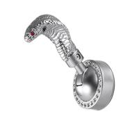 King Car Push Start Button Cover | Alloy, 8x7x4cm, Outer Diameter 4cm | Engine Start Stop Switch Decoration For Automotive Ignition | Custom Fit One-Button Śtart Cover With Scratch-Resistant