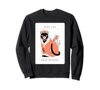King Cat gobierna la casa (gráfico Divertido) Sudadera